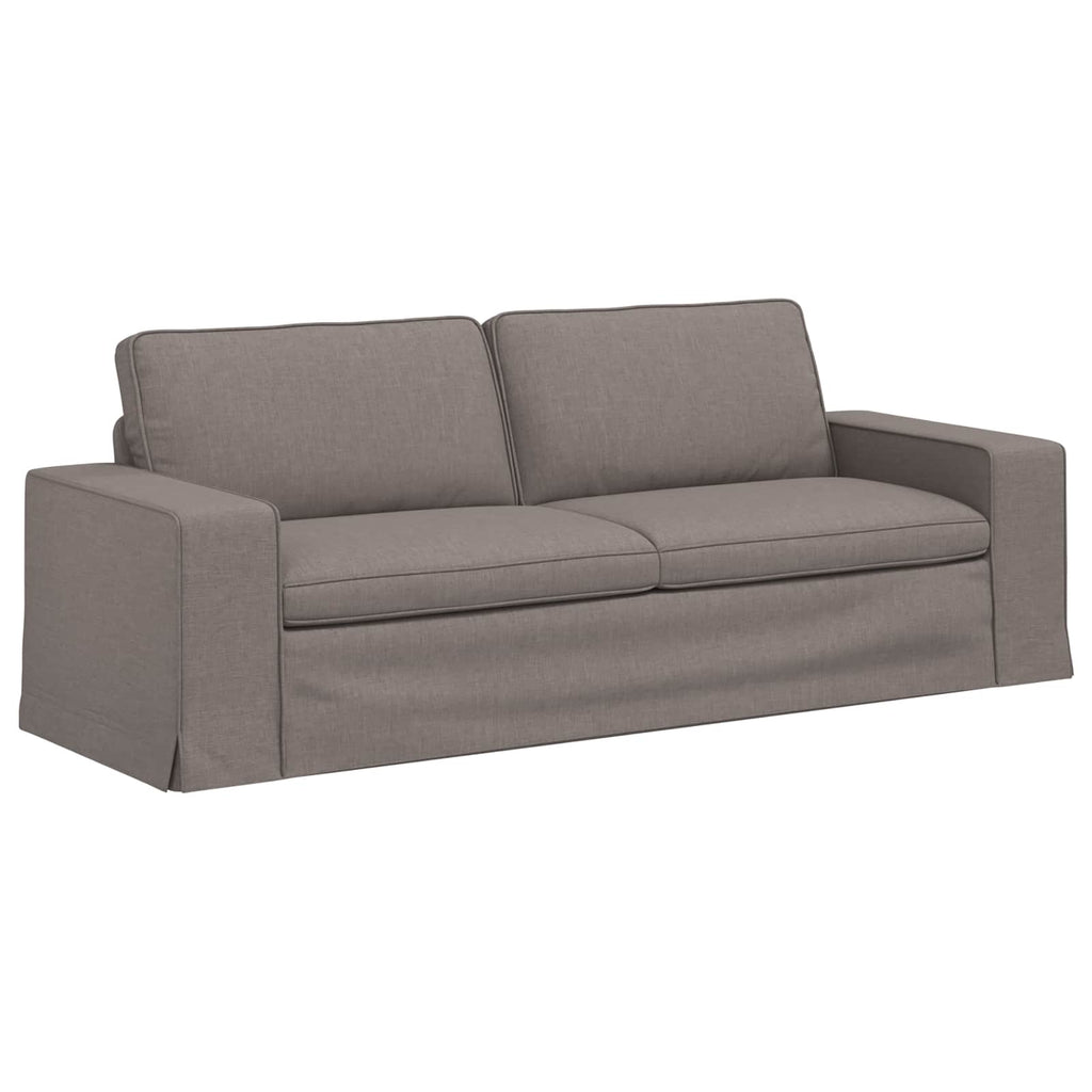 Καναπές Taupe 222 x 80 x 82 εκ ύφασμα