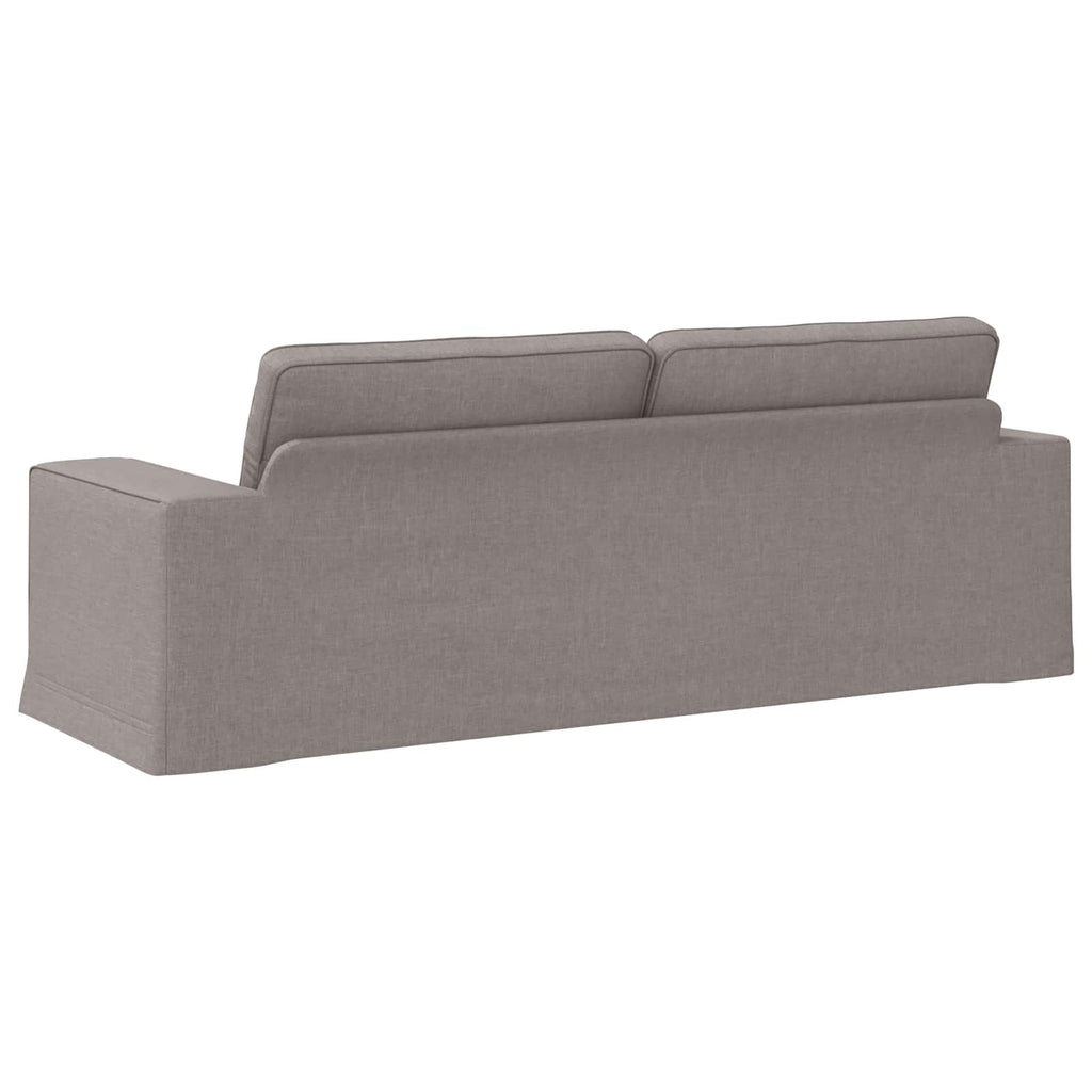 Καναπές Taupe 222 x 80 x 82 εκ ύφασμα