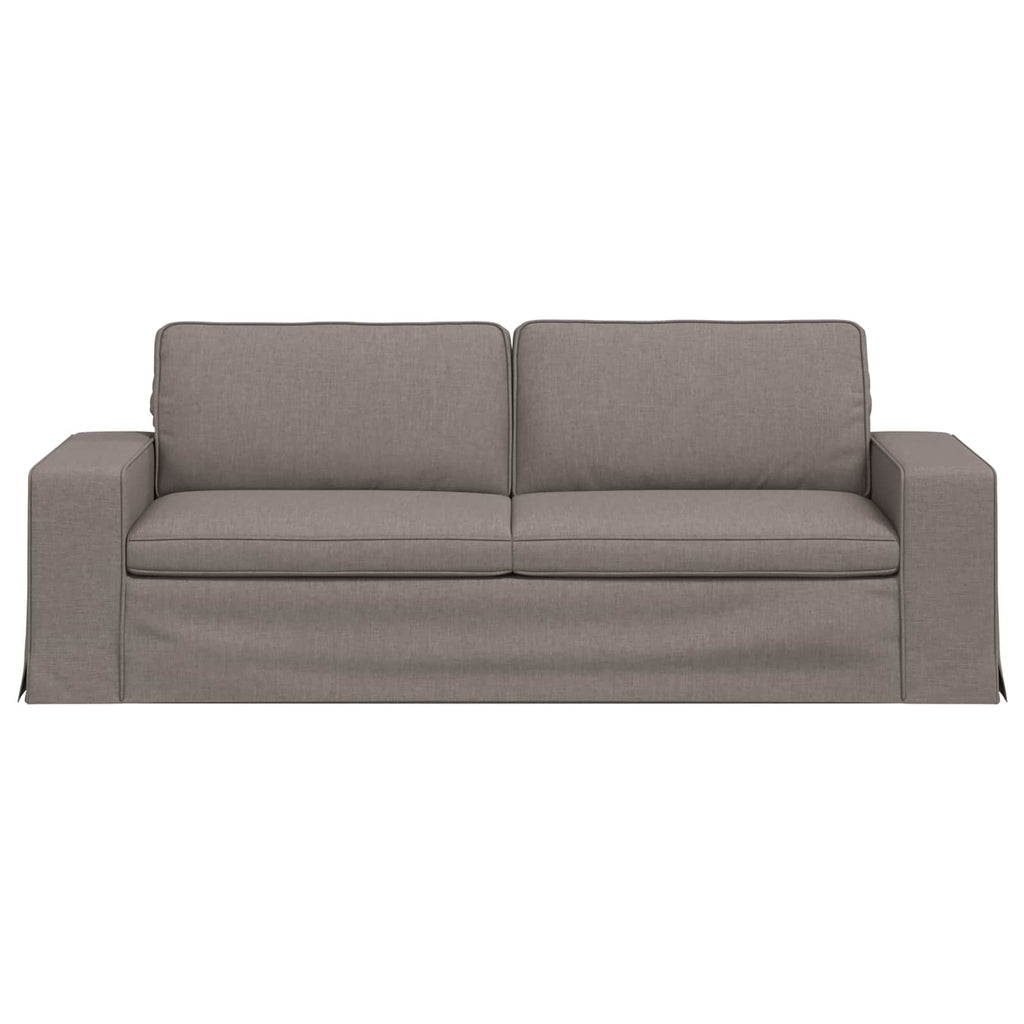 Καναπές Taupe 222 x 80 x 82 εκ ύφασμα