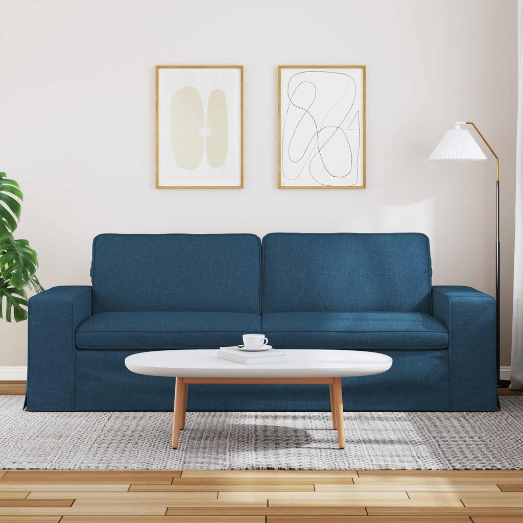 Καναπές Μπλε 222 x 80 x 82 εκ ύφασμα