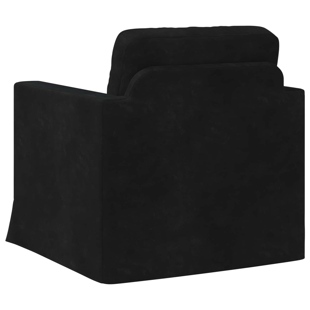 Καναπές Μαύρο 78 x 78 x 80 εκ. Βελούδο