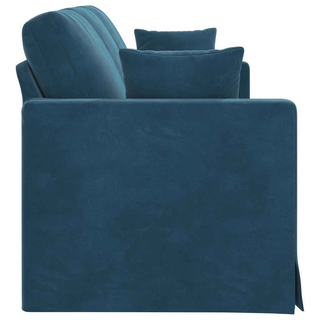 Καναπές Μπλε 198 x 78 x 80 εκ Βελούδο