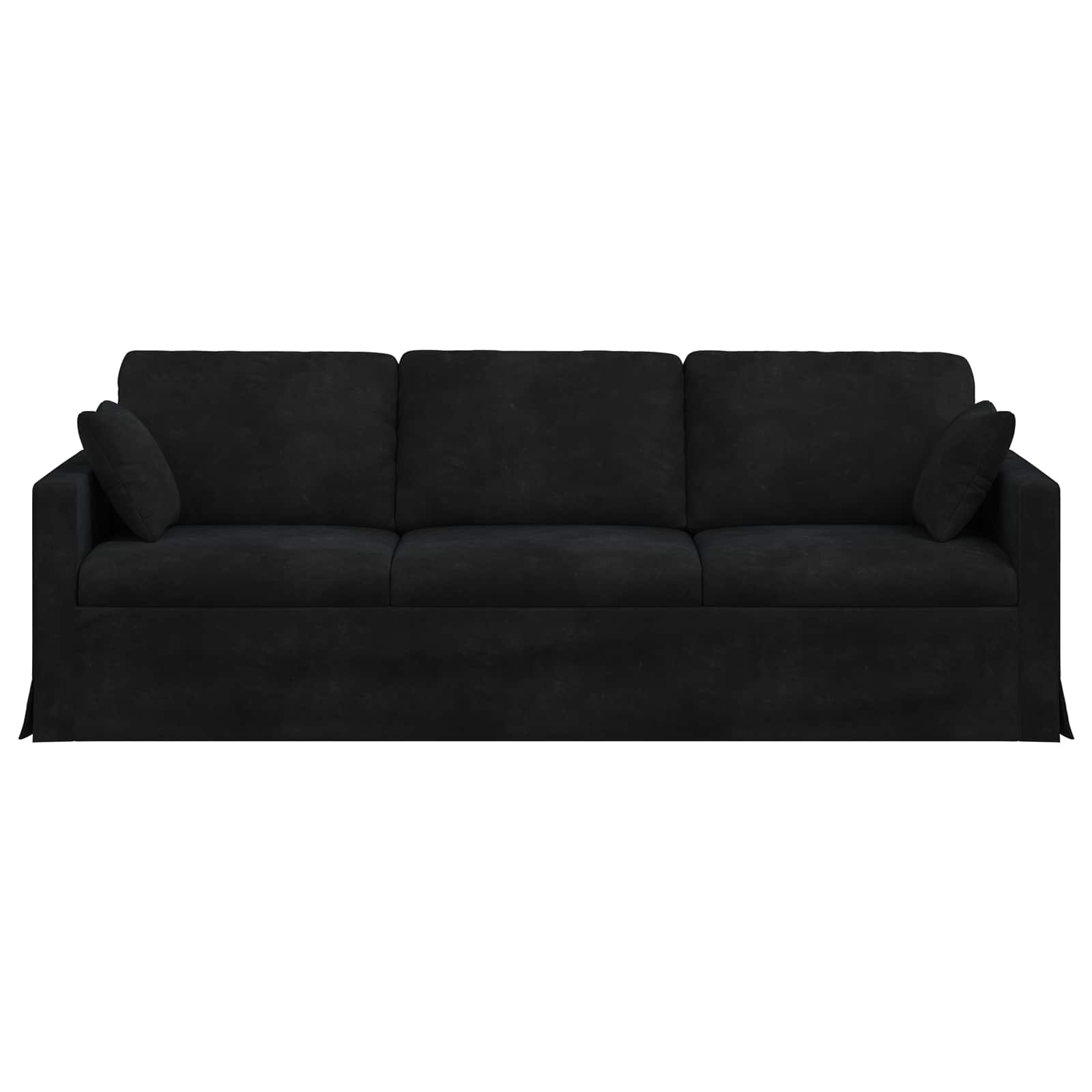 Καναπές Μαύρο 228 x 78 x 80 εκ Βελούδο