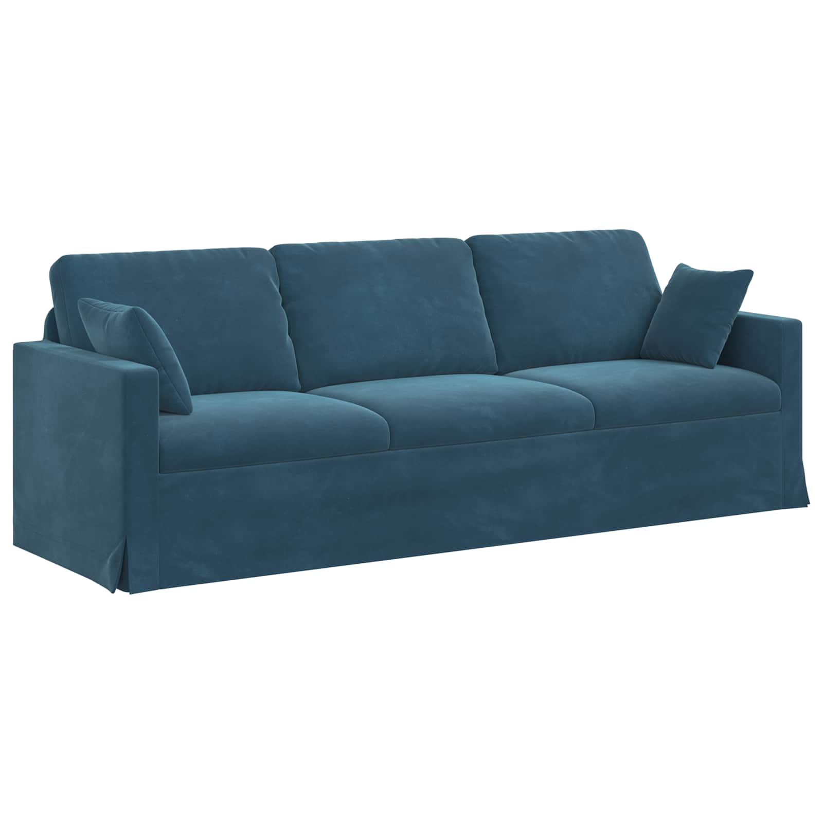 Καναπές Μπλε 228 x 78 x 80 εκ Βελούδο