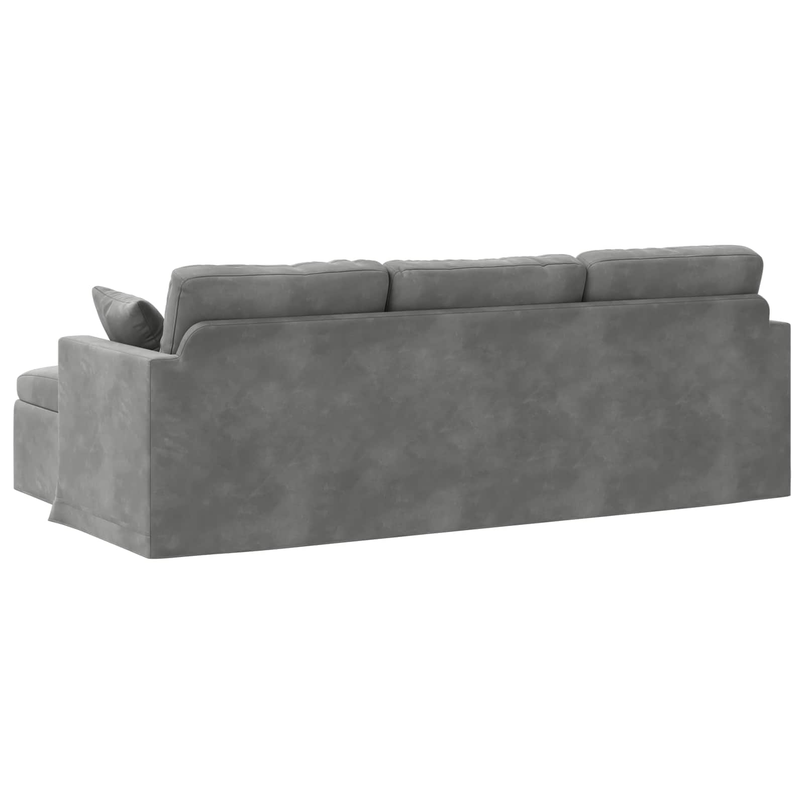 Καναπές Σκούρο Γκρι 228 x 134 x 80 εκ Βελούδο