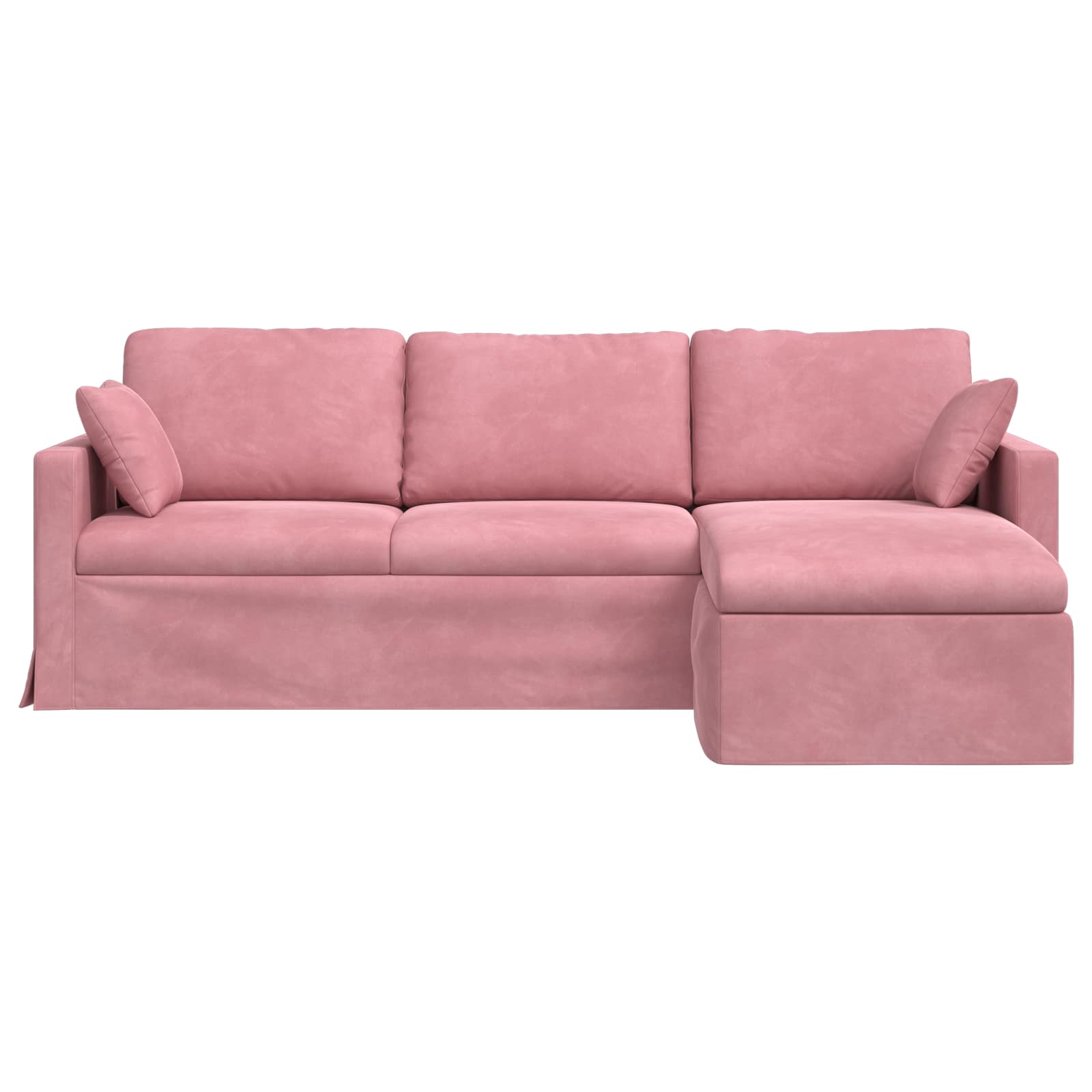 Καναπές Ροζ 228 x 134 x 80 εκ Βελούδο
