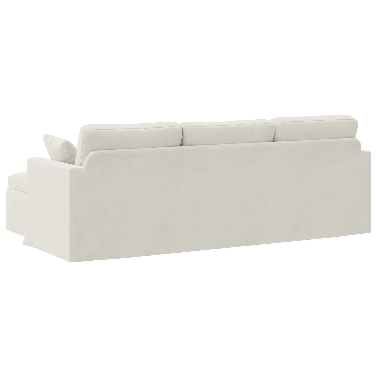 Καναπές Κρεμ 228 x 134 x 80 εκ Βελούδο