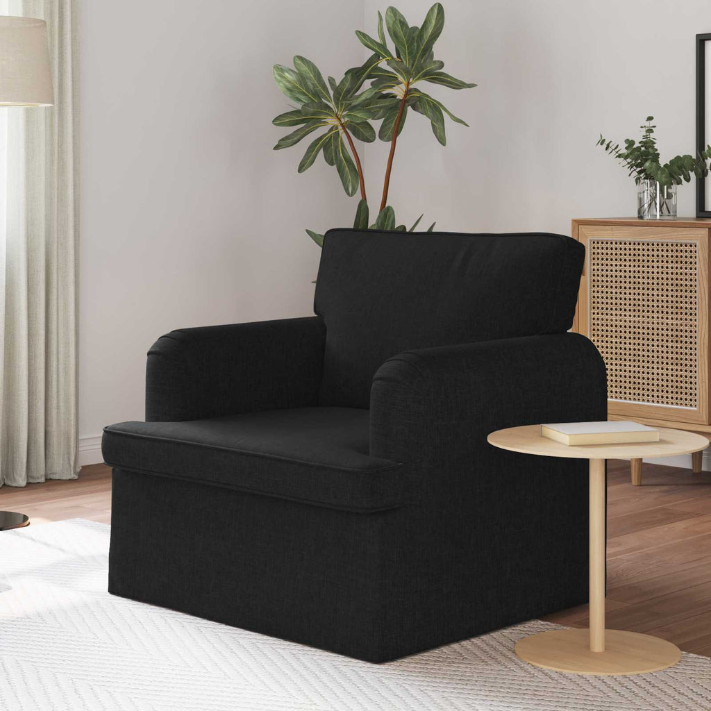 Καναπές Μαύρο 84 x 80 x 85 εκ ύφασμα