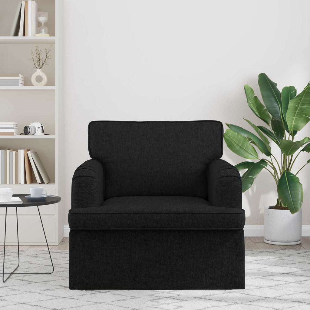 Καναπές Μαύρο 84 x 80 x 85 εκ ύφασμα
