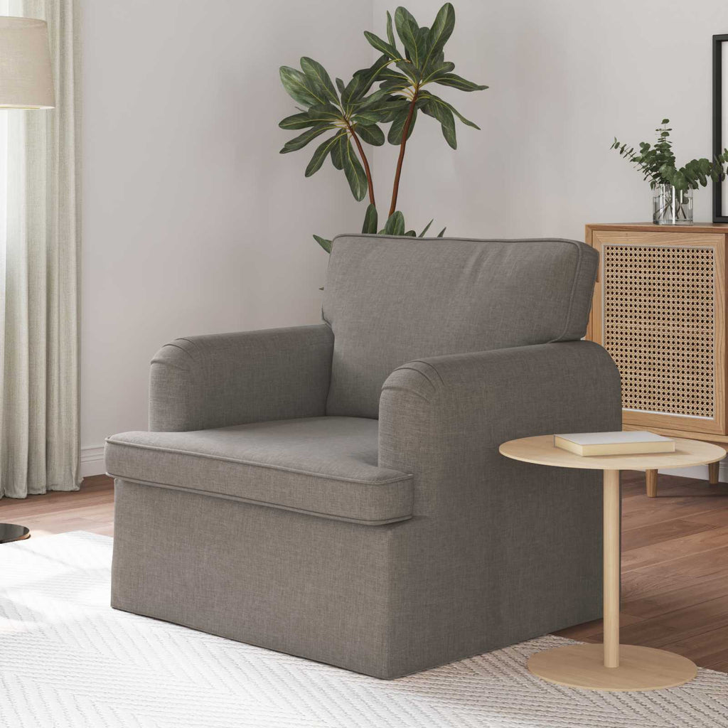 Καναπές Taupe 84 x 80 x 85 εκ ύφασμα