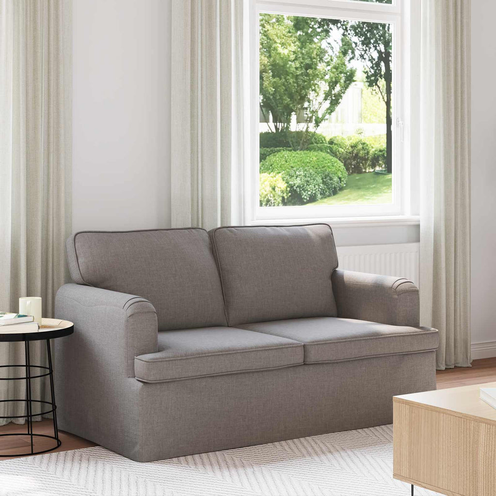 Καναπές Taupe 144 x 80 x 85 εκ ύφασμα