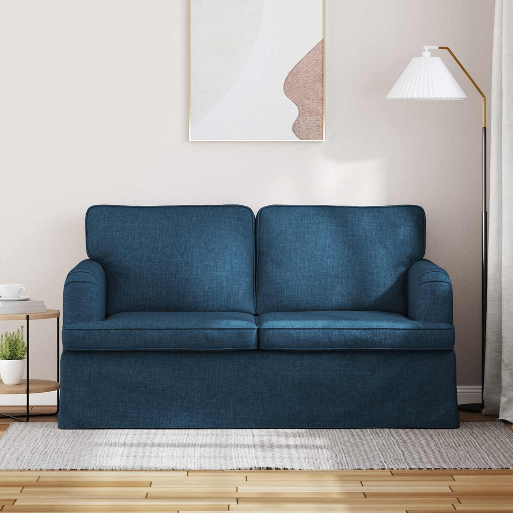 Καναπές Μπλε 144 x 80 x 85 εκ ύφασμα