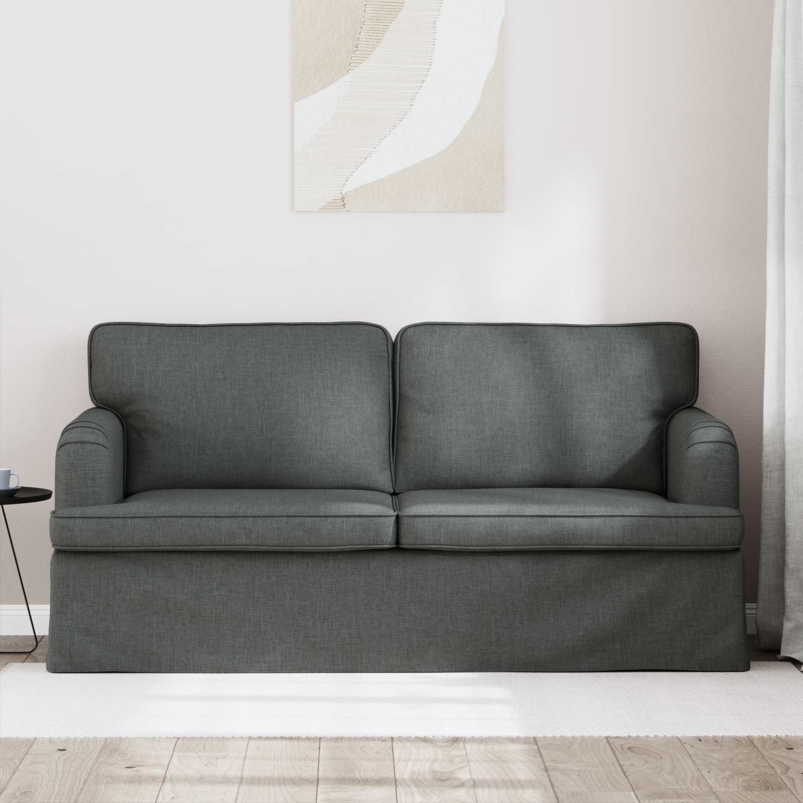 Καναπές Σκούρο Γκρι 162 x 80 x 85 εκ ύφασμα