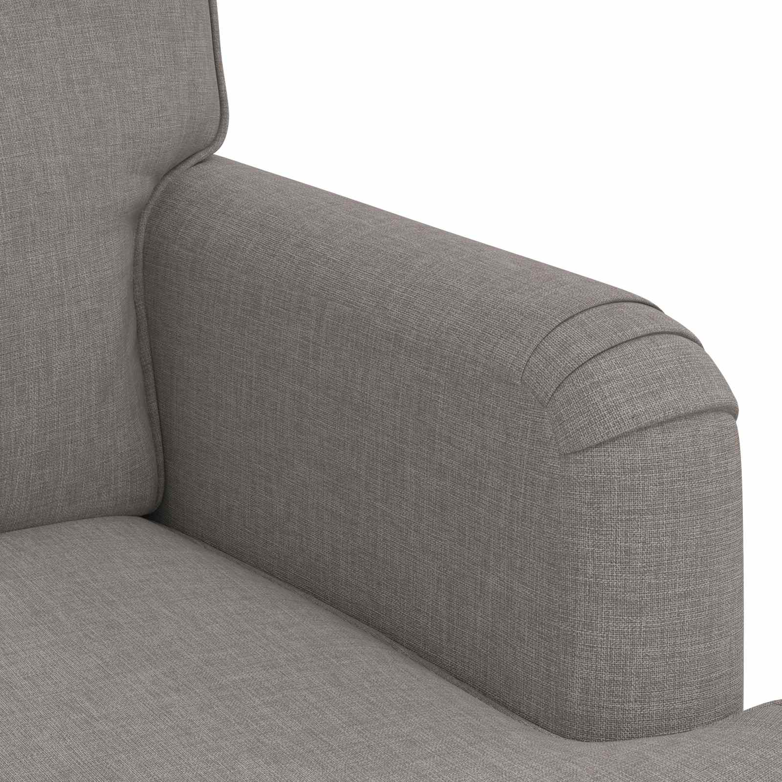 Καναπές Taupe 201 x 80 x 85 εκ ύφασμα