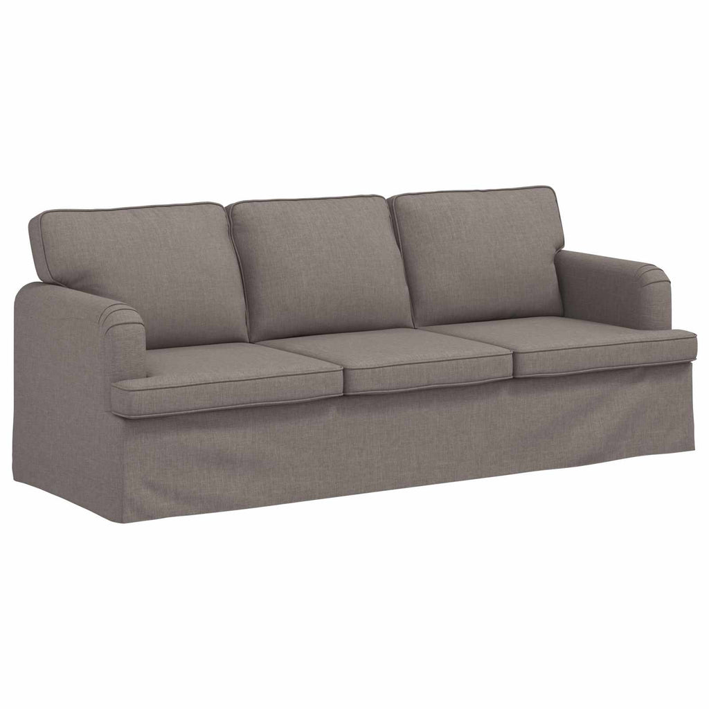 Καναπές Taupe 201 x 80 x 85 εκ ύφασμα