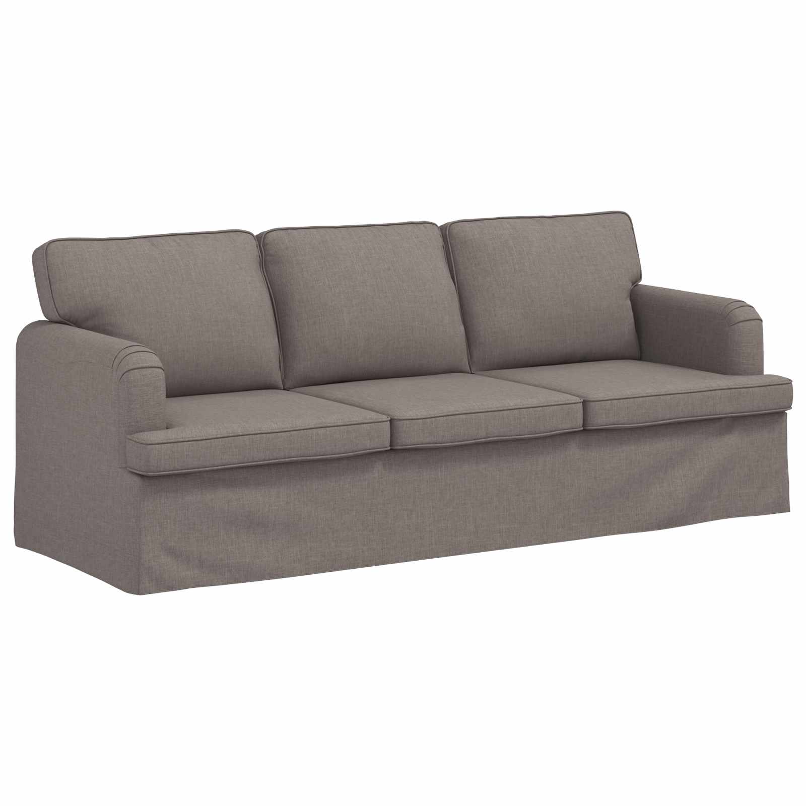 Καναπές Taupe 201 x 80 x 85 εκ ύφασμα