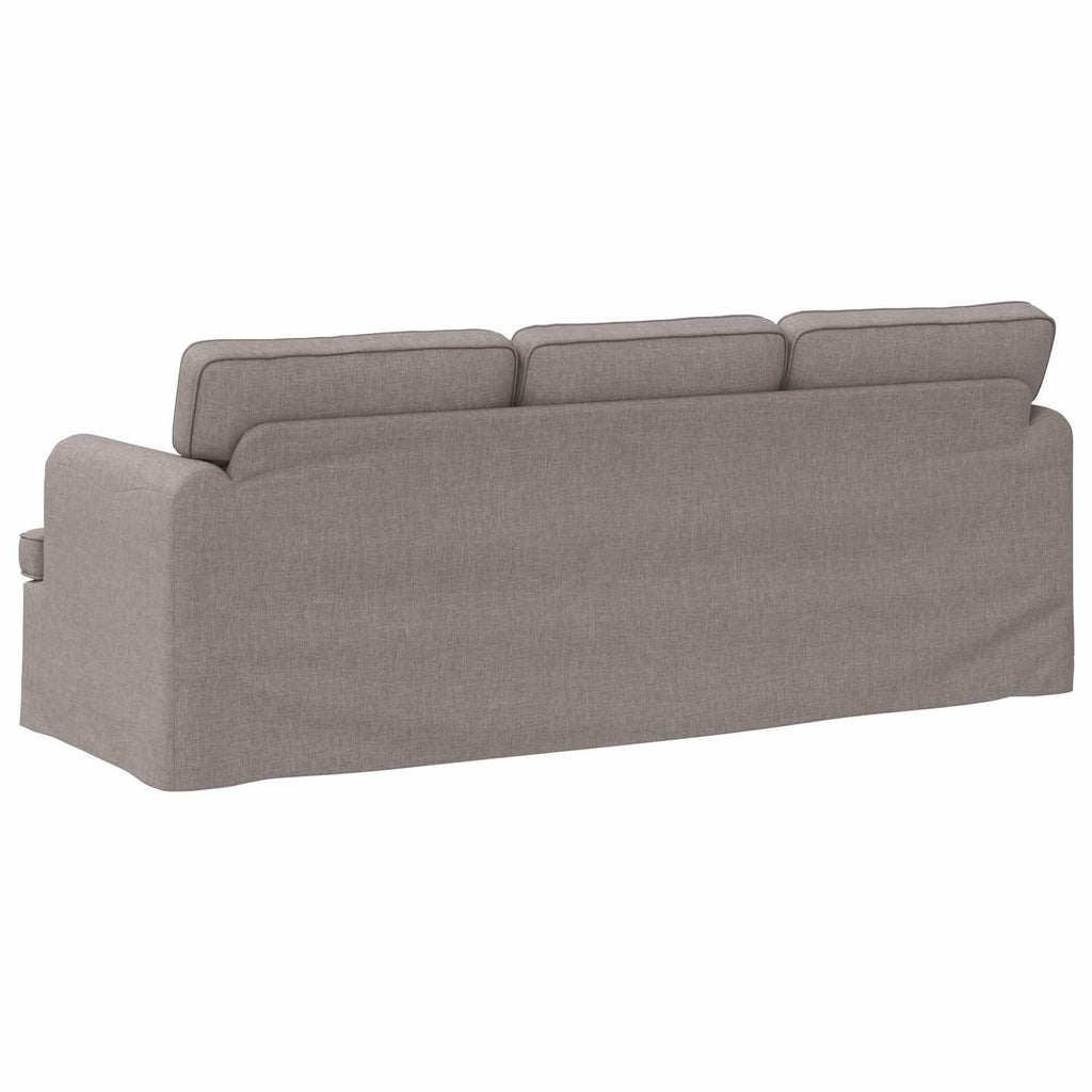 Καναπές Taupe 201 x 80 x 85 εκ ύφασμα