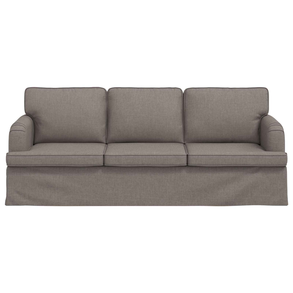 Καναπές Taupe 201 x 80 x 85 εκ ύφασμα