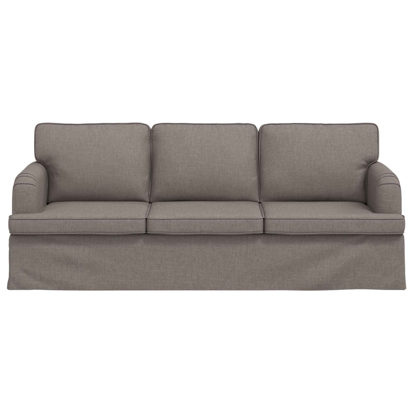 Καναπές Taupe 201 x 80 x 85 εκ ύφασμα