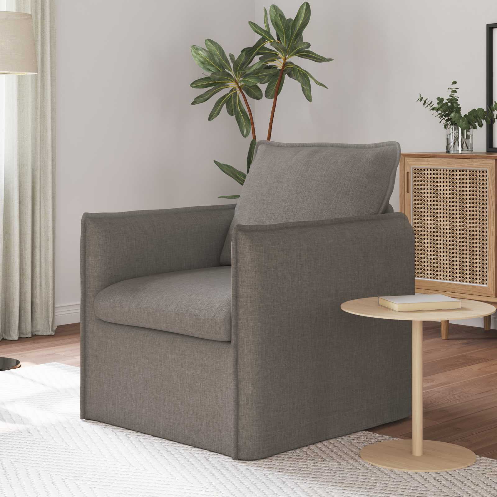 Καναπές Taupe 75 x 82 x 85 εκ ύφασμα