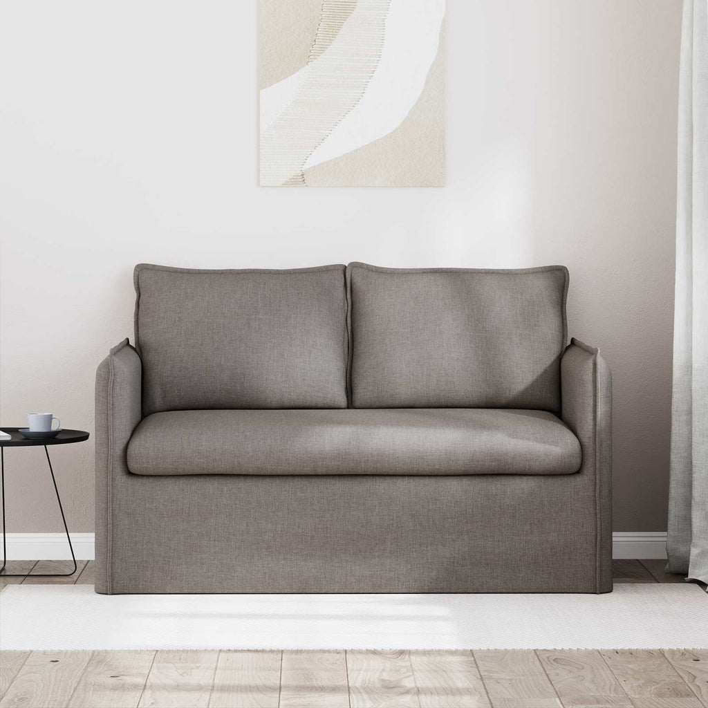 Καναπές Taupe 136 x 82 x 85 εκ ύφασμα