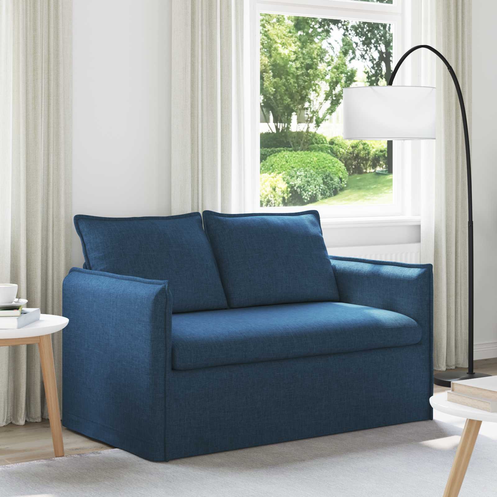 Καναπές Μπλε 136 x 82 x 85 εκ ύφασμα