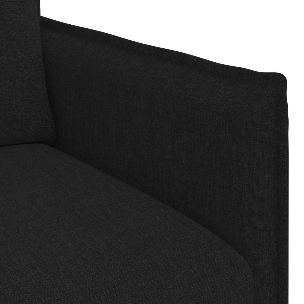 Καναπές Μαύρο 156 x 82 x 85 εκ ύφασμα