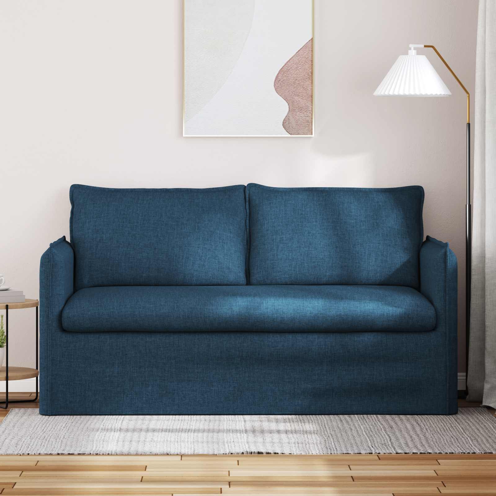 Καναπές Μπλε 156 x 82 x 85 εκ ύφασμα