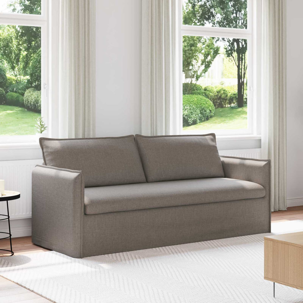 Καναπές Taupe 196 x 82 x 85 εκ ύφασμα