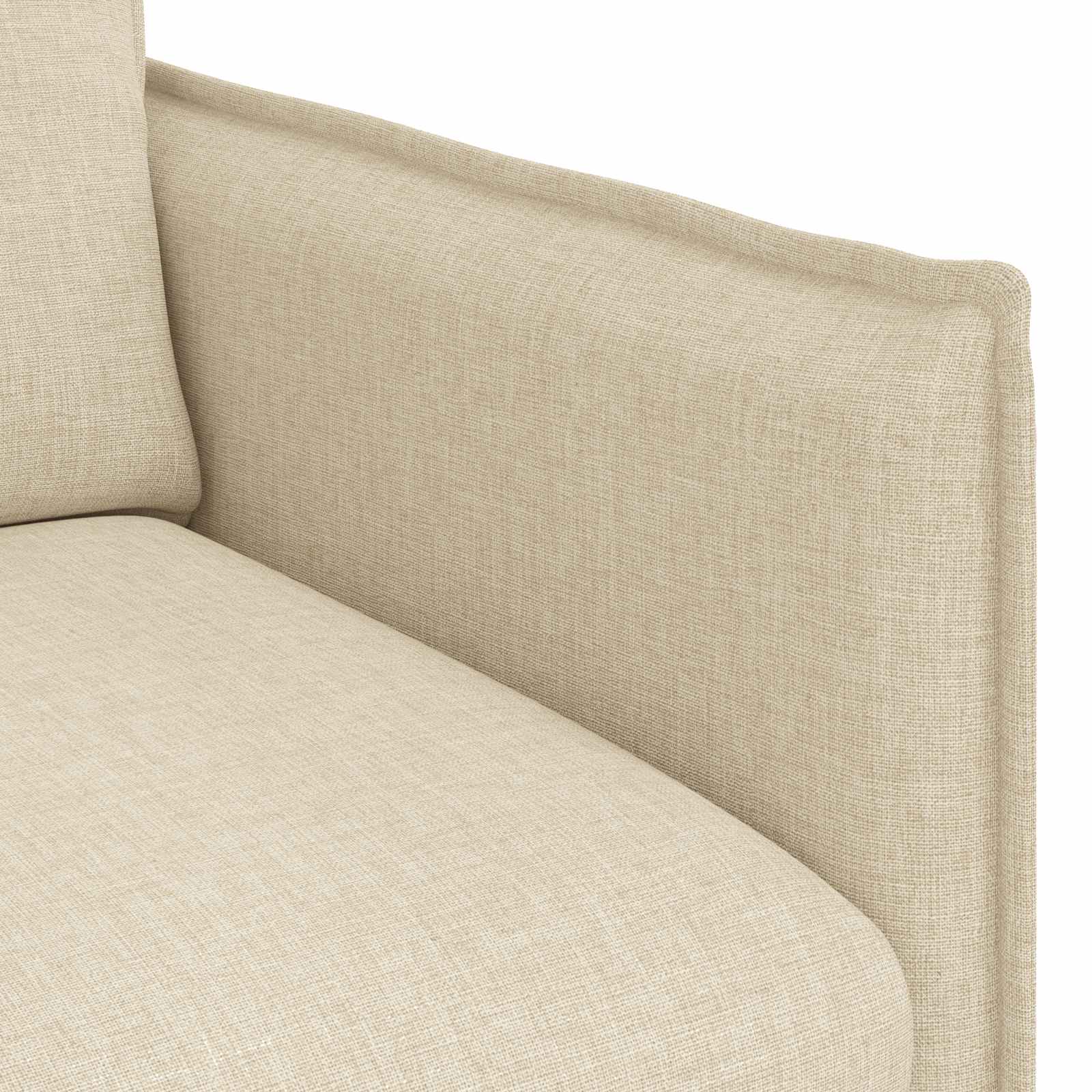 Καναπές Κρεμ 196 x 82 x 85 εκ ύφασμα