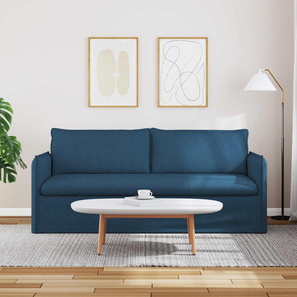 Καναπές Μπλε 196 x 82 x 85 εκ ύφασμα