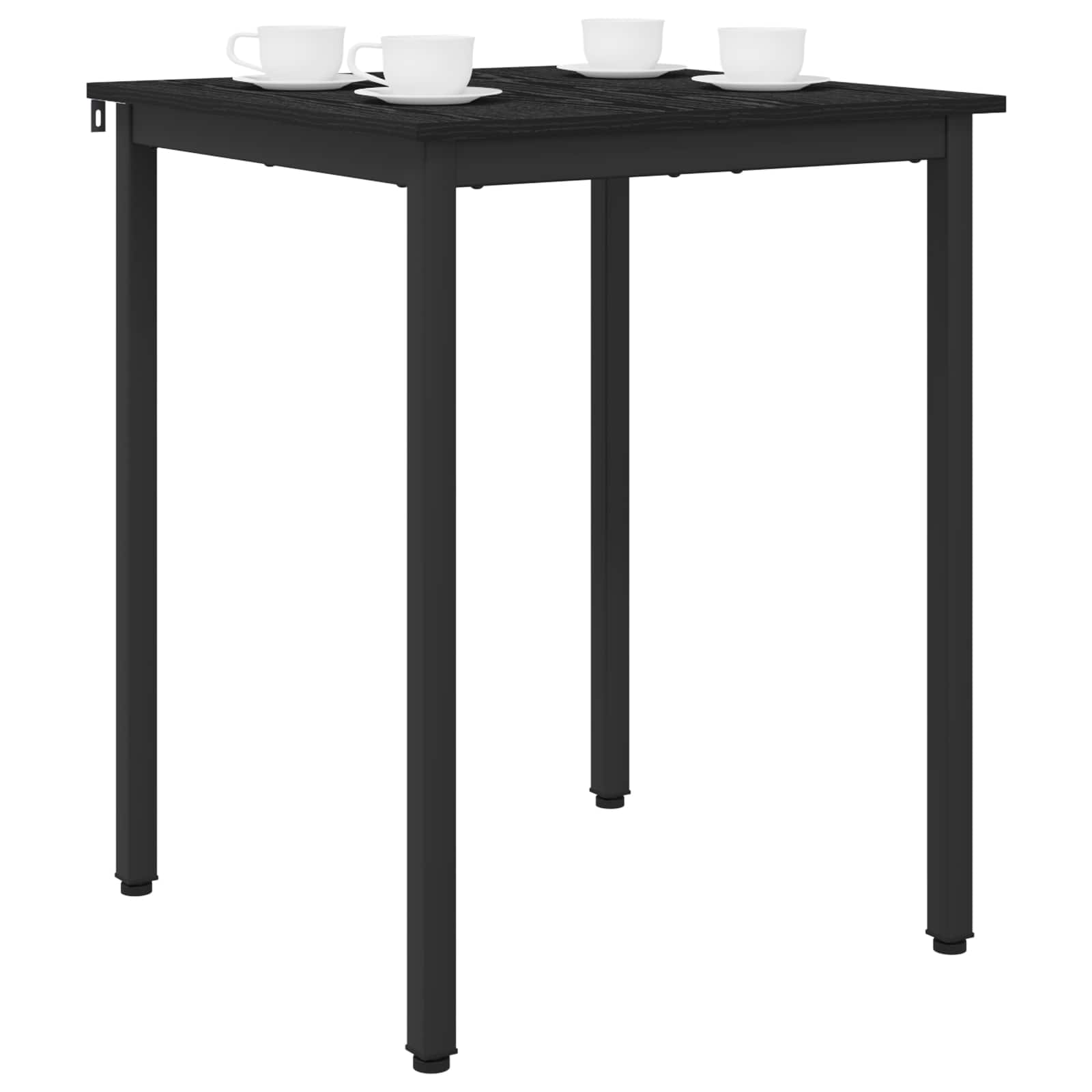Τραπεζαρίες 60 x 60 x 75 cm Επεξεργασμένο Ξύλο Μαύρη Δρυς