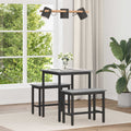 Τραπεζαρίες 60 x 60 x 75 cm Επεξεργασμένο Ξύλο Γκρι Sonoma