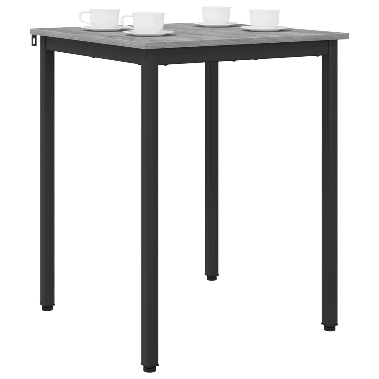 Τραπεζαρίες 60 x 60 x 75 cm Επεξεργασμένο Ξύλο Γκρι Sonoma
