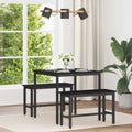 Τραπεζαρίες 80 x 80 x 75 cm Επεξεργασμένο Ξύλο Μαύρη Δρυς