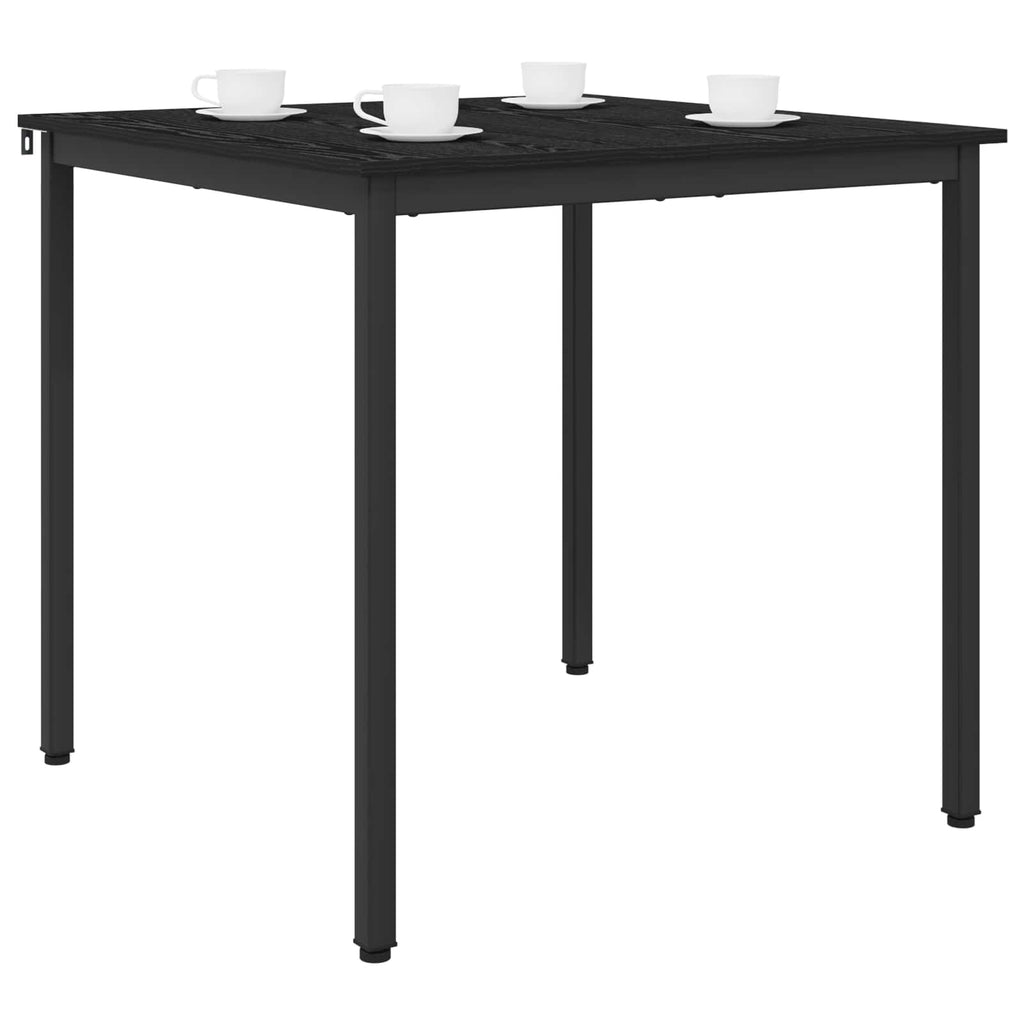 Τραπεζαρίες 80 x 80 x 75 cm Επεξεργασμένο Ξύλο Μαύρη Δρυς