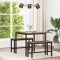 Τραπεζαρίες 80 x 80 x 75 cm Επεξεργασμένο Ξύλο Ξύλο δρυός