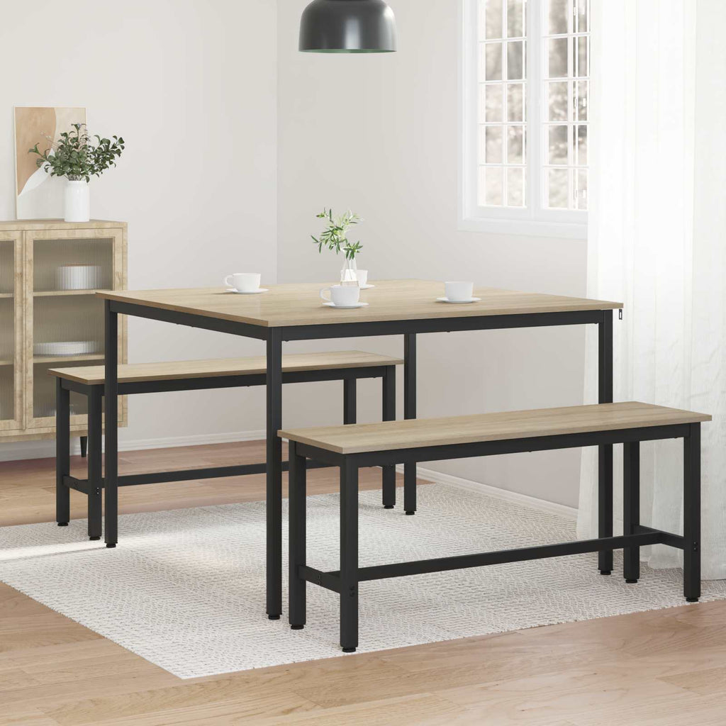 Τραπεζαρίες 110 x 110 x 75 cm Επεξεργασμένο Ξύλο Sonoma Δρυς