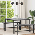 Τραπεζαρίες 110 x 110 x 75 cm Επεξεργασμένο Ξύλο Γκρι Sonoma