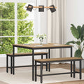 Τραπεζαρίες 110 x 110 x 75 cm Επεξεργασμένο Ξύλο Artisan Δρυς