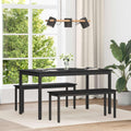 Τραπεζαρίες 140 x 80 x 75 cm Επεξεργασμένο Ξύλο Μαύρη Δρυς