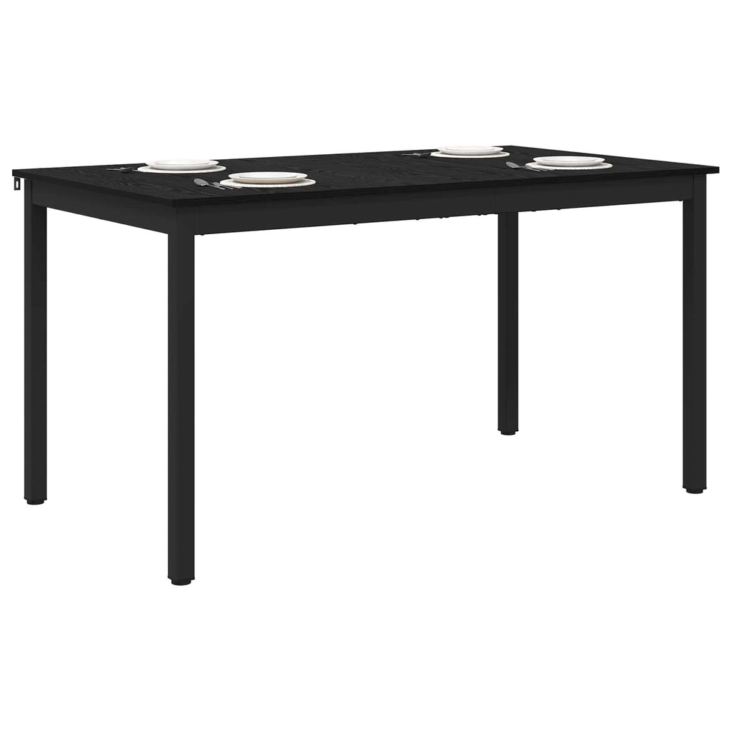 Τραπεζαρίες 140 x 80 x 75 cm Επεξεργασμένο Ξύλο Μαύρη Δρυς