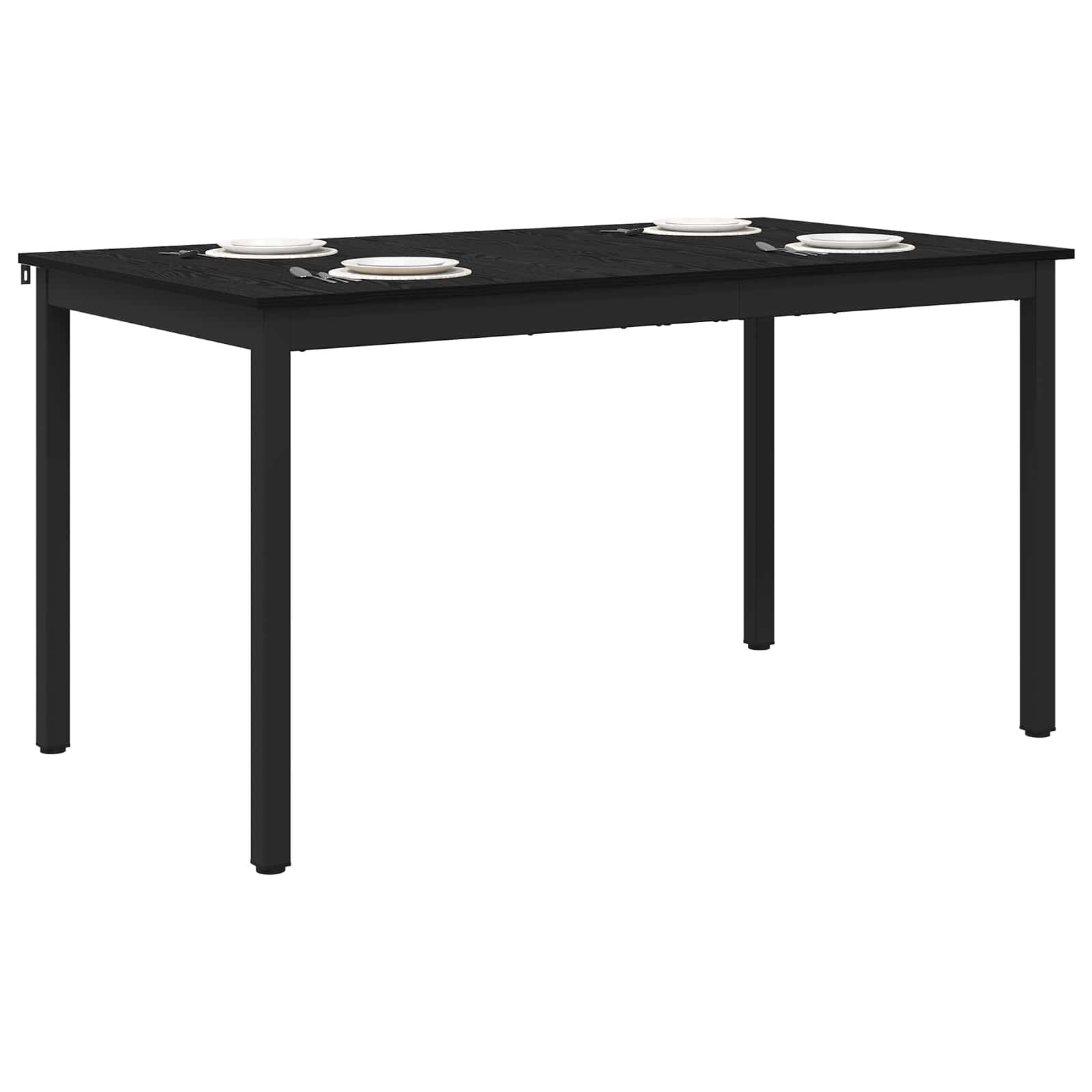 Τραπεζαρίες 140 x 80 x 75 cm Επεξεργασμένο Ξύλο Μαύρη Δρυς