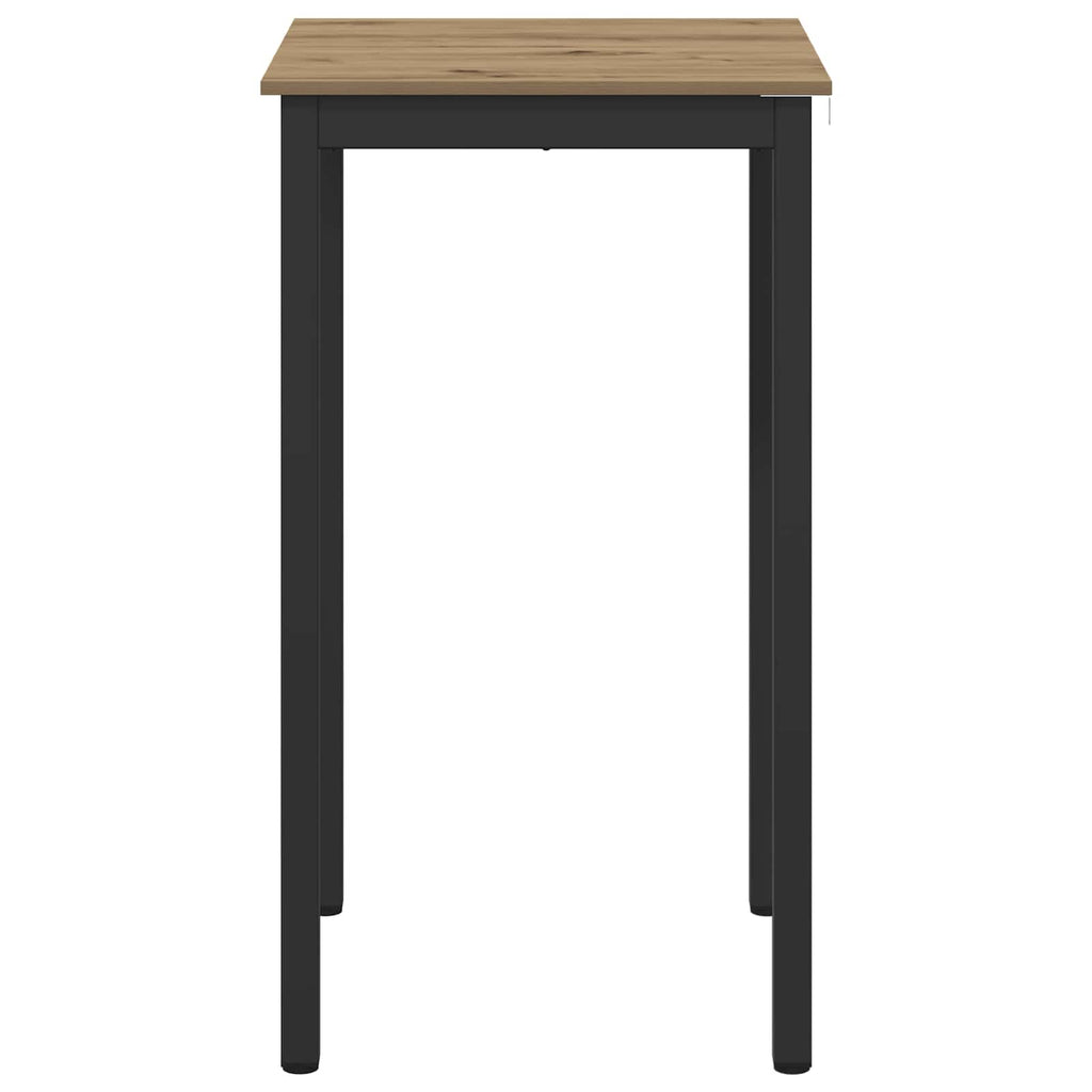Υποστηρικτικό Τραπεζάκι Μπαρ Επεξεργασμένο Ξύλο τετράγωνο