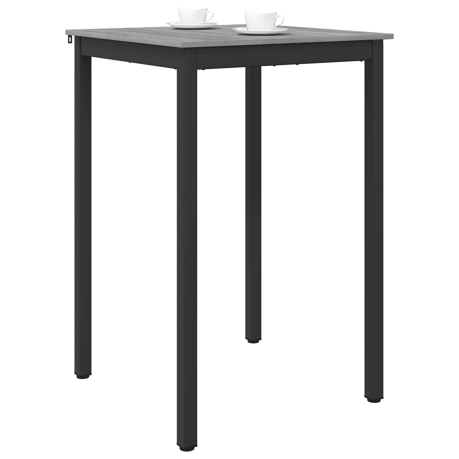 Υποστηρικτικό Τραπεζάκι Μπαρ Επεξεργασμένο Ξύλο τετράγωνο