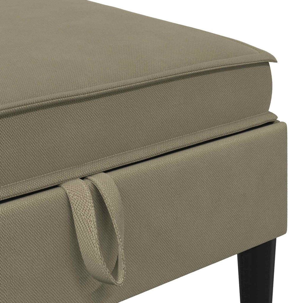 Σετ Επίπλων Σαλονιού 5 τμχ. Χακί Ύφασμα