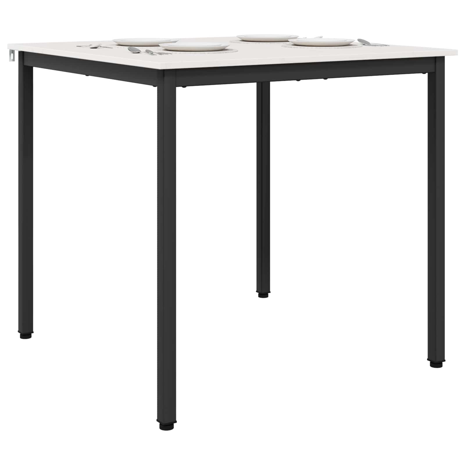 Τραπεζαρία Λευκό 80 x 80 x 75 cm Στερεά ξυλεία πεύκου