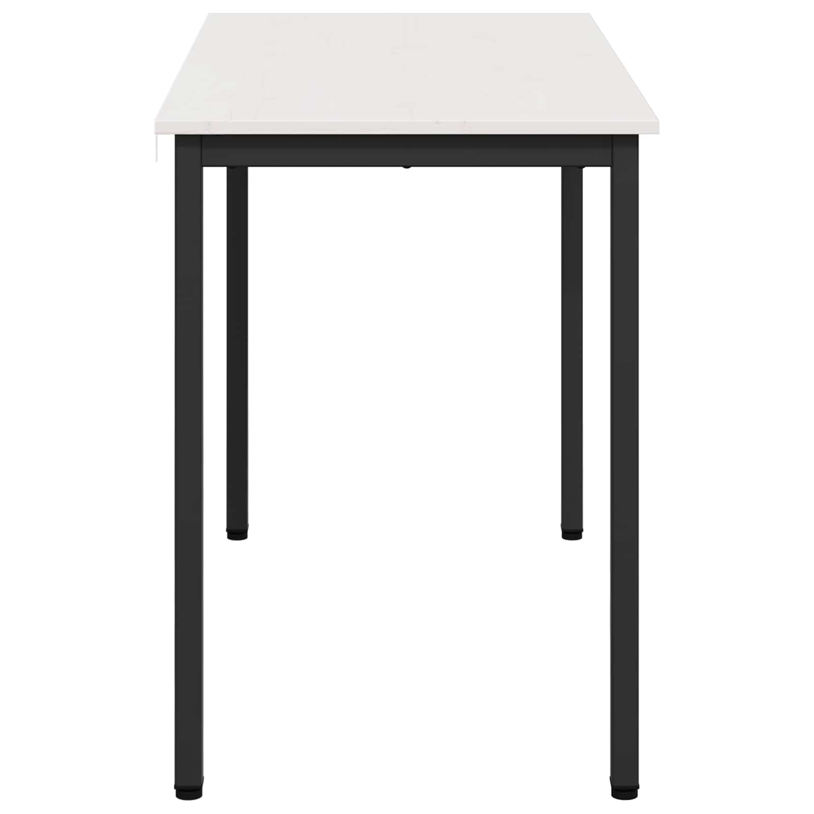 Τραπεζαρία Λευκό 110 x 55 x 75 cm Στερεά ξυλεία πεύκου