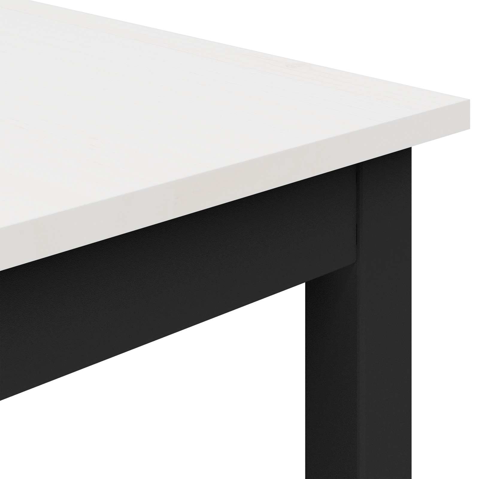 Τραπεζαρία Λευκό 140 x 80 x 75 cm Στερεά ξυλεία πεύκου