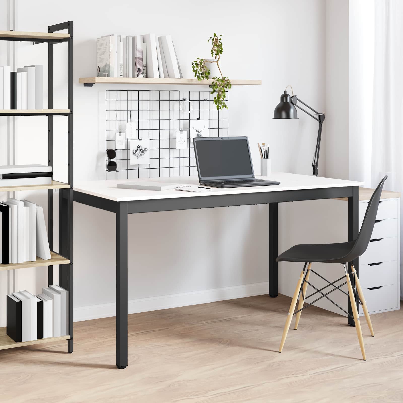 Τραπεζαρία Λευκό 140 x 80 x 75 cm Στερεά ξυλεία πεύκου